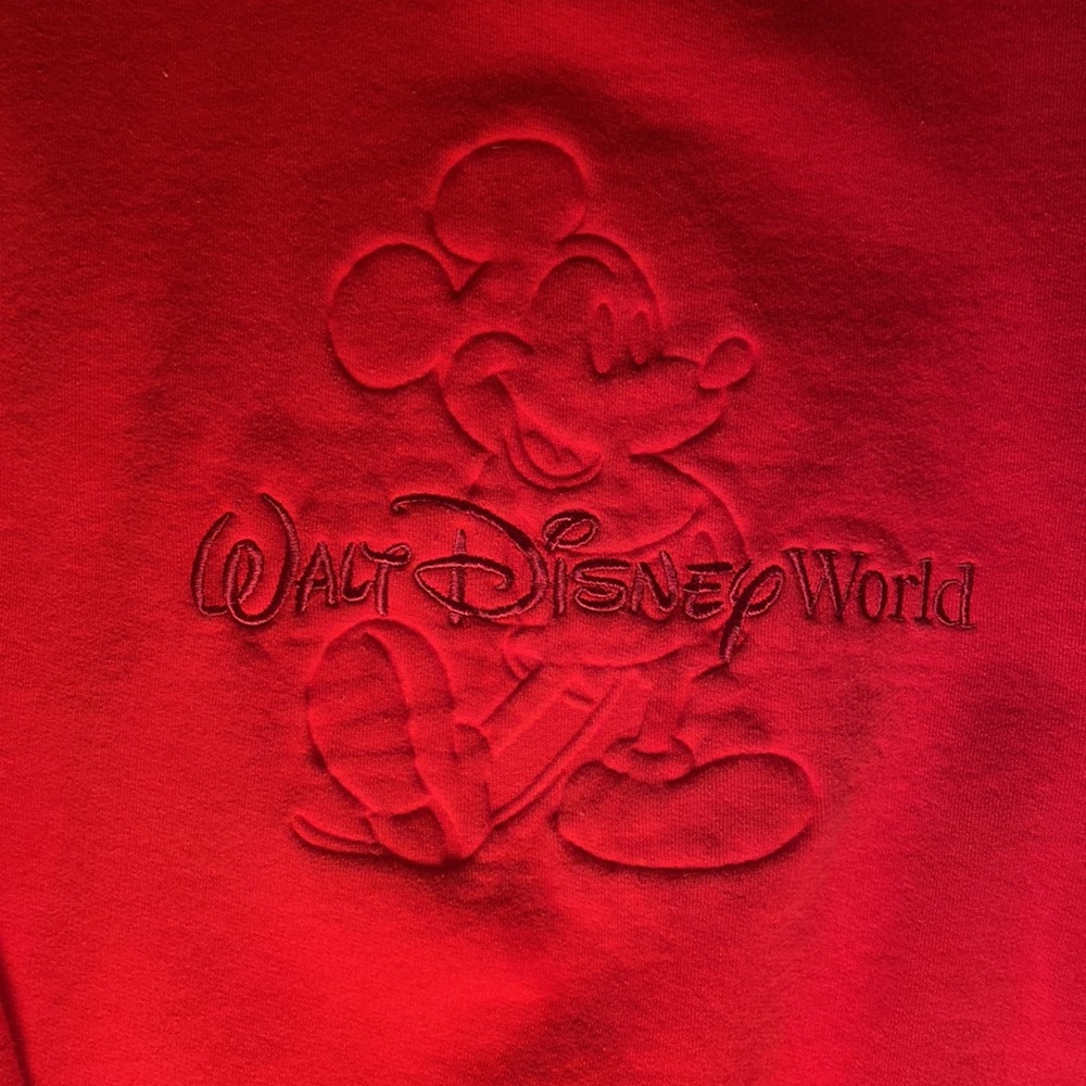Red Vintage Disney Mickey Mouse Sweatshirt